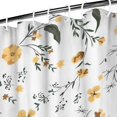 thumbnail image 3 of Pioneer Flower Floral Print Pattern Shower Curtain 36"x72" ,Bathroom Decorative Shower Curtains Set with 12 Hooks,Modern Waterproof Washable Shower Curtain, 3 of 6