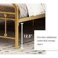thumbnail image 6 of NNV Vintage Platform Metal Twin Bed Frame, Easy Assembly, Gold, 6 of 7