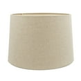 thumbnail image 2 of Mestar Oatmeal Fabric Hardback Drum Lampshade (Spider) (12x14x10), 2 of 4
