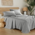 thumbnail image 2 of Regency Heights Cotton 144TC Full 100% Cotton Solid Sheet Set in Dark Gray, 2 of 10