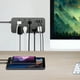 thumbnail image 3 of Toma de corriente Regleta de alimentación con protector contra sobretensiones 12 en 1, cable de extensión, regleta de enchufe plano con cable largo, 8 salidas y 3 puertos USB y 1 USB-C, regleta d, 3 of 7