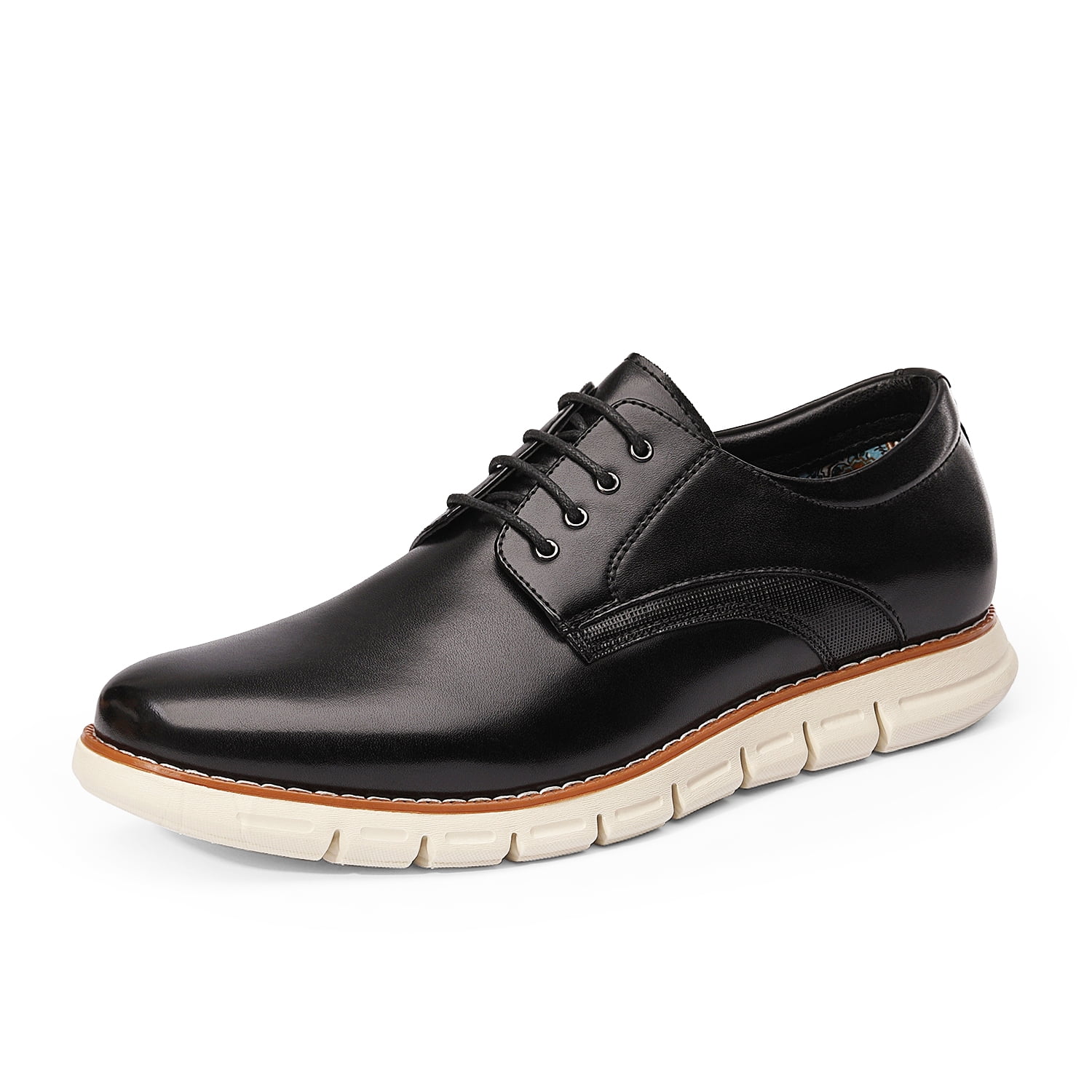 Pod Derby Mens Boys Formal Office School Slip On Black Leather Shoes Size 32-42