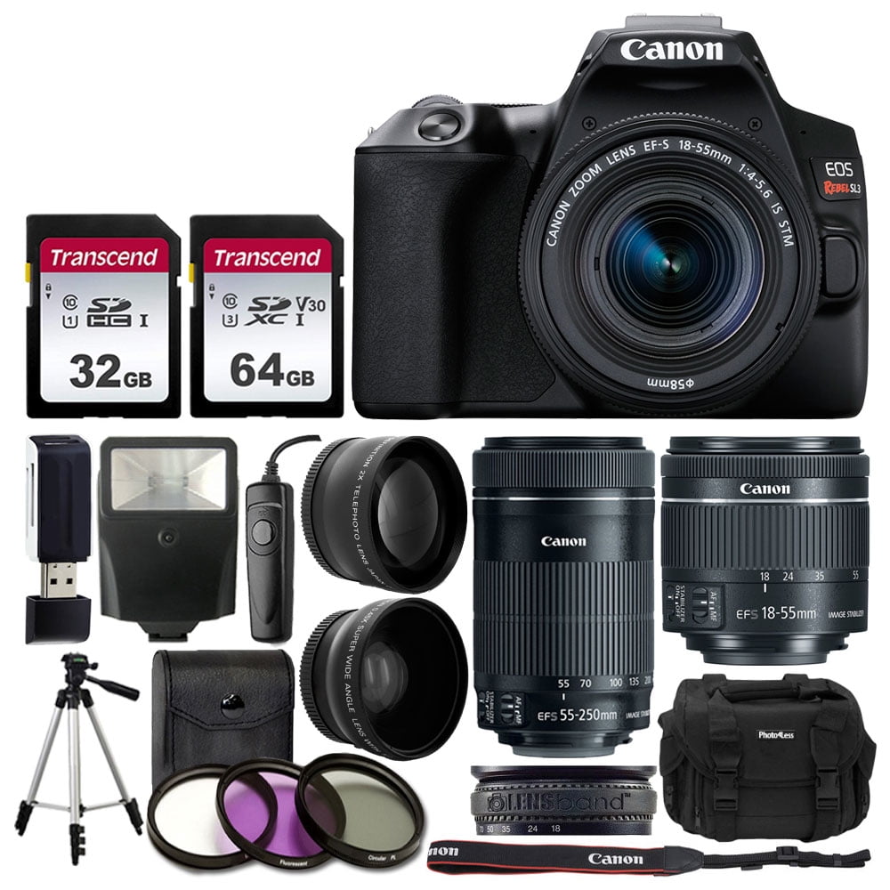 Canon EOS Rebel SL3 Digital SLR Camera Black EF S 18 Canon EOS Rebel SL3 Digital SLR Camera Black EF S 18