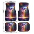 thumbnail image 6 of Renewold Dolphin Galaxy Colorful Rubber Car Floor Mats Auto Carpet Non-slip Durable Rubber Car Rugs Full Set Universal Fit for Most Vehicles Car Interior Decor, Set of 4, 6 of 7