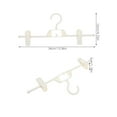 thumbnail image 2 of KONTONTY Adjustable AntiSkid Plastic Pants Clip Hanger 5Pcs Home Use Clothes Drying, 2 of 6
