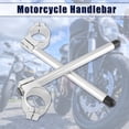 thumbnail image 2 of 1 Par 51mm Manillar de Motocicleta Unique Bargains Clip con Mango Barra Tono Plateado, 2 of 6