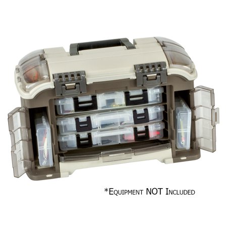 UPC 024099007672 product image for Plano Guide Series Angled Tackle System with Six Utilities, Graphite/Sandstone | upcitemdb.com