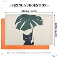 thumbnail image 6 of Yayeee Doormat for Indoor Entrance 32" x 20" Non Slippery Floor Rug, Black Cat Plants, 6 of 8
