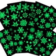 thumbnail image 2 of 93PCS Glow in The Dark Snowflake Window Clings, Glass Window Snowflake Decals, Non-Adhesive Stickers, Static Stickers, Christmas Stickers for Children's Room Decoration Christmas Decoration, 2 of 8
