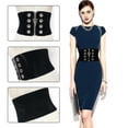 thumbnail image 3 of Women High Waist Slimming Ultra Wide Tummy Soft Corset Belt Black Body Shaping, 3 of 4