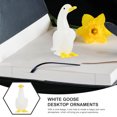 HAMPPLIES 1Pc Lovely Glass Craft Goose Design Ornament for Dinner Table ...