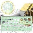 thumbnail image 3 of 3 Sets Circle Template Drawing Geometric Stencil Architecture, 3 of 8