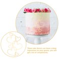 thumbnail image 2 of HOMEMAXS Golden Acrylic Heart Cake Decorations for Valentine's Day Parties and Weddings 6pcs, 2 of 7