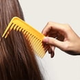 thumbnail image 2 of Wide Tooth Comb Anti Static No Handle Comb Thick Wavy Curly Hair for Women Men Smoothing Massaging Home Salon Use Red, 2 of 5