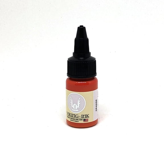 Viking Ink Professional Tattoo Inks Color Orange 0.5oz (15ml)