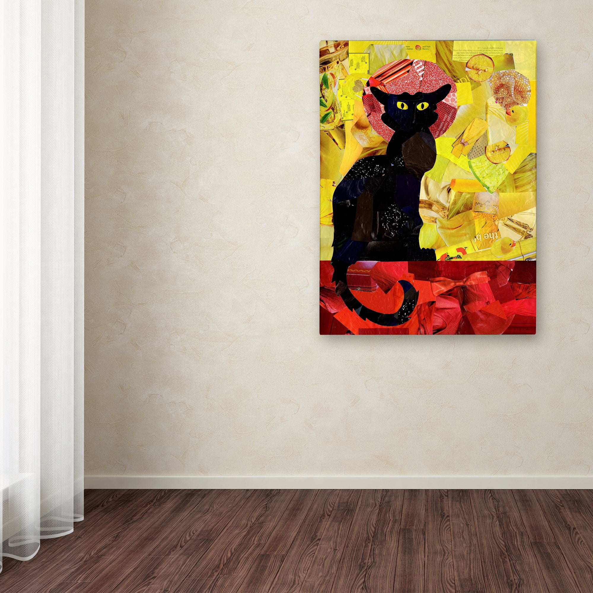 Trademark Fine Art 'Le Chat Noir' Canvas Art by Artpoptart