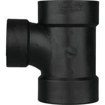 Charlotte Pipe 4 in. Hub x 3 in. Dia. Hub ABS Sanitary Tee