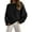Black, variant on Sweaters for Women Oversized Crewneck Long Sleeve Chunky Knit Pullover Sweaters Tops Trendy Fall Outfits