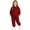 Wine, variant on UACY Boys Girls Fleece Sweatsuit 2 Piece Set - Crewneck Sweatshirt & Jogger Sweatpants Outfit, Kids Tracksuit for School Casual Lounge Active Wear
