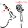 8 Mode Adjustable High Pressure Shower Head Spray Handheld Water Saving