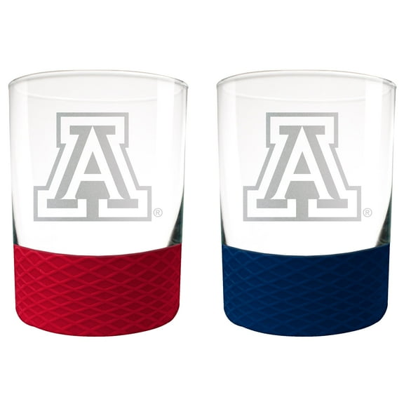 Arizona Wildcats 14oz. Commissioner Rocks Glass Two-Piece Set