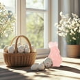 thumbnail image 4 of SLYNSHome Crystal Rabbit Figurines Pink Easter Bunny Figurine Decorations Art Animal Paperweight Easter Home Spring Decor Creative Gift, 4 of 7
