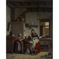 thumbnail image 2 of Claude Joseph Grips 15x18 Black Ornate Wood Framed Double Matted Museum Art Print Titled - Children's Game (1860), 2 of 5