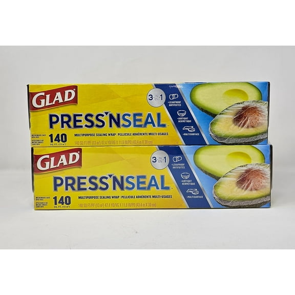 Press'N Seal Multi Purpose Sealing Wrap - Leakproof, Airthight & Multisurface - 2 x 140Sq. Ft
