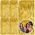 thumbnail image 1 of Cortina de Flecos Dorados BOMSI para Decoración de Fiesta x5, 1 of 7