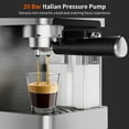 thumbnail image 5 of AIRMSEN Espresso Machine with Color Touchscreen, 20 Bar Cappuccino Latte Machines with Automatic Milk Frother, Dual Boiler Stainless Steel Espresso Maker for Home, 1350W, 5 of 12