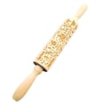 thumbnail image 4 of Rodillo de madera en relieve para decoración de cocina, herramienta de bricolaje, rodillo para vacaciones, cocina Castillo, 4 of 9