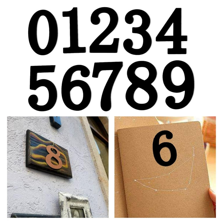 Small Wooden Numbers