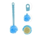 thumbnail image 3 of Unique Bargains Double Sided Long Handle Bath Brush for Bath Blue, 3 of 6