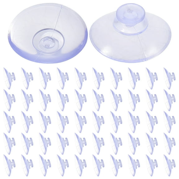 VORCOOL 120Pcs Plastic Suction Cups for Glass Table Tops Mushroom Head Clear Design Adhesion