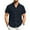 Denim Blue, variant on HAOMEILI Men's Casual Button Down Shirts Short Sleeve Linen Shirts Summer Beach Dress Shirt