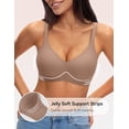 thumbnail image 2 of LUCKMEEY Women Deep V Plunge Seamless Wireless Support Convertible Bralette, 2 of 6