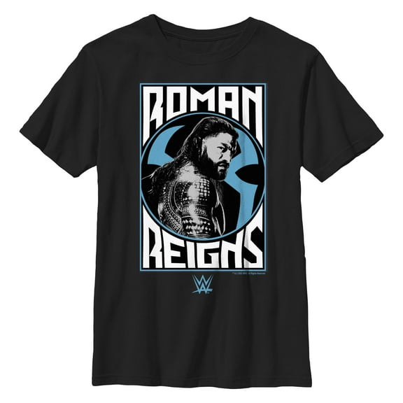 Boy's WWE Roman Reigns Poster Graphic Tee Black Small