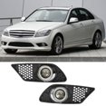 thumbnail image 4 of Front Bumper LED Fog Light Grill, 2pcs Noiseless Left Right A2048850353 IP65 Waterproof  Replacement For  C CLASS W204 2008-2010 For Repair, 4 of 8