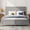 Grey + Pine + Queen＋2, variant on YONGKANG Walnut Farmhouse Size Bed Solid Pine Bed Frame with Barn Door Headboard & Footboard