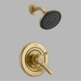 thumbnail image 1 of Delta Faucet Lahara 17 Series Dual-Function Shower Trim Kit with 5-Spray Touch-Clean Shower Head, Champagne Bronze T17238-CZ (Valve Not Included), 1 of 4