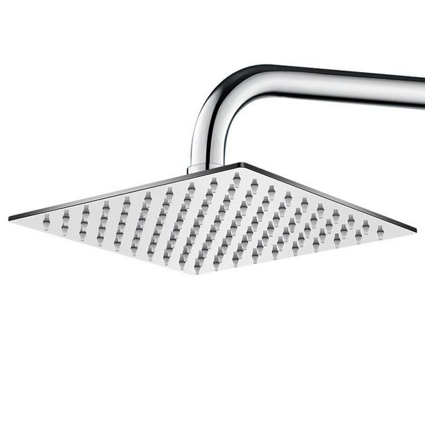 Cabezal de ducha de acero inoxidable 304, cabezal de ducha de baño con sobrealimentación y rociador superior, cabezal de ducha de lluvia de un solo cabezal para el hogar