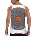 thumbnail image 3 of Haiem Mandala Men Workout Tank Top Gym Bodybuilding Sleeveless Muscle T Shirts Athletic Tank Breathable Workout Shirt-3X-Large, 3 of 9