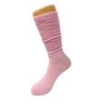 thumbnail image 2 of 6 Pairs Lightweight Slouch Knee High Socks with Thin Sole (Pink), 2 of 13