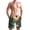 Forest Deer Sunset, variant on Dailycode Men's Quick Dry Swim Trunks Beach Shorts Casual Summer Board Shorts with Pockets, Small Fish Swimming