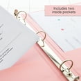 thumbnail image 6 of BAZIC 3 Ring 1" Economy View Binders Pastel Color, 175 Sheets, 4-Count, 6 of 8