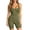 Army Green, variant on ’s Jumpsuit with Racerback Solid Color Piece Athletic Bodysuit For Yoga and Fitness Women Tuxedo Suit plus Size