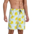 thumbnail image 2 of Balery cute rubber duck Pantalones cortos de pijama de punto de algodón para hombre con cinturilla y bolsillos-3X-Large, 2 of 6