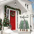 thumbnail image 3 of Welcome Garden-Flag for Winter Outdoor Double Sided Snow-Pines Christmas Burlap Yard Flag(ONLY FLAG,12x18 Inch), 3 of 6