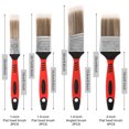 thumbnail image 2 of AEVXKHI 10PCS Wood Paint Brush Set, Flat and Angled Painting Brushes, Flat Paint Brushes, 1.5" Angled Sash Stain Brushes, Assortment for Baseboards, Wall Trim, House Cabinets and Fence Staining, 2 of 11