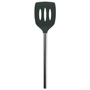  Tovolo Flex-Core Stainless Steel Handled Mini Spatula & Spoonula,  Kitchen Utensil Set of Heat-Resistant & BPA-Free Silicone Turner Heads,  Cast Iron & Cookware Dishwasher-Safe, 1 EA, Charcoal: Home & Kitchen